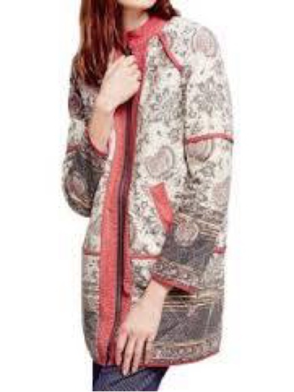 Free People Belario Double-Faced Quilted Cotton Jacket Medium